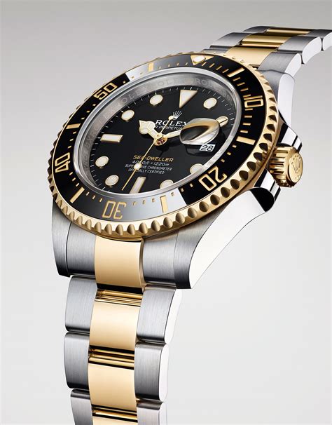 rolex two tone sea dweller